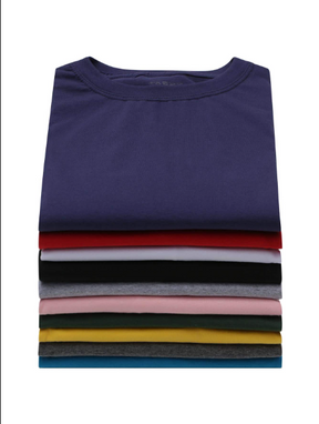 Kit Com 10 Camisetas Básica 100% Poliéster - Sortidas