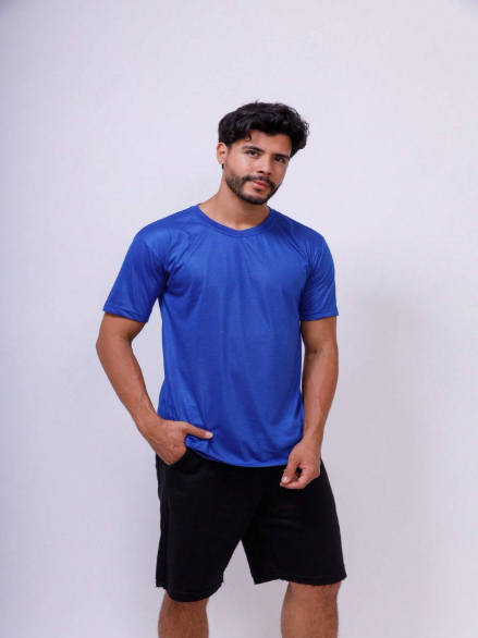 Kit Com 10 Camisetas Básica 100% Poliéster - Sortidas
