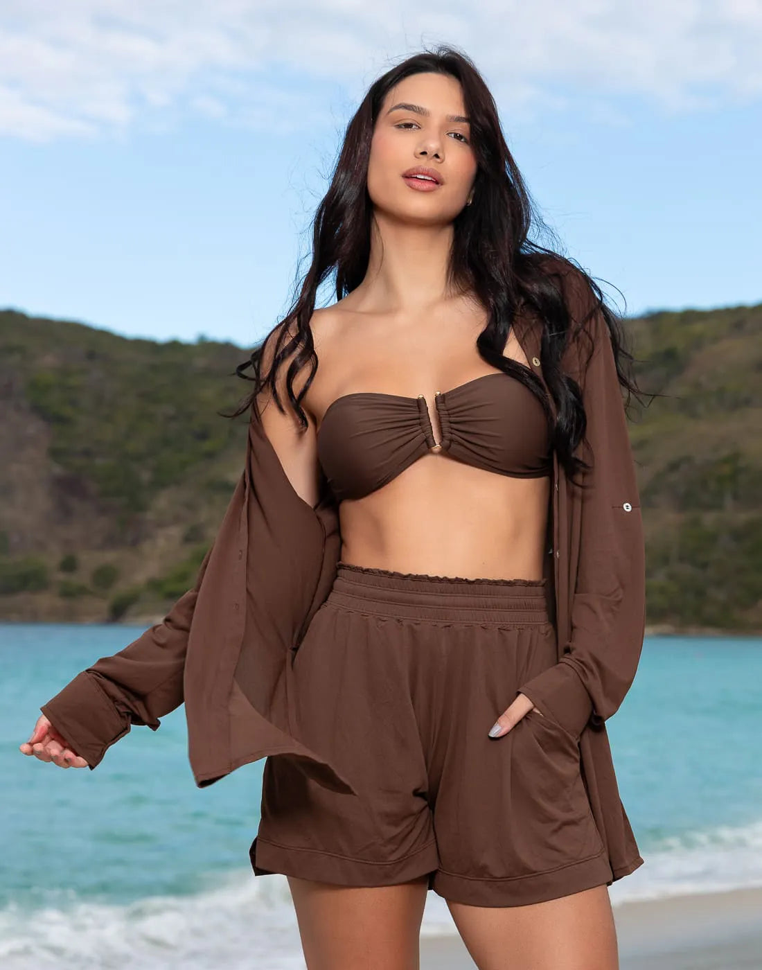 Bermuda Paris Marrom Café