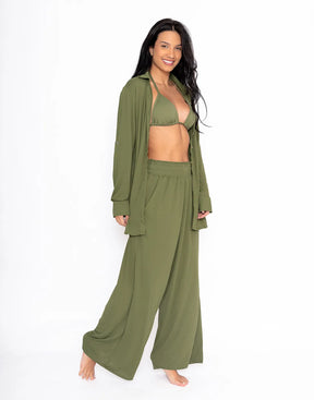 Calça Paris Verde Alcaparra