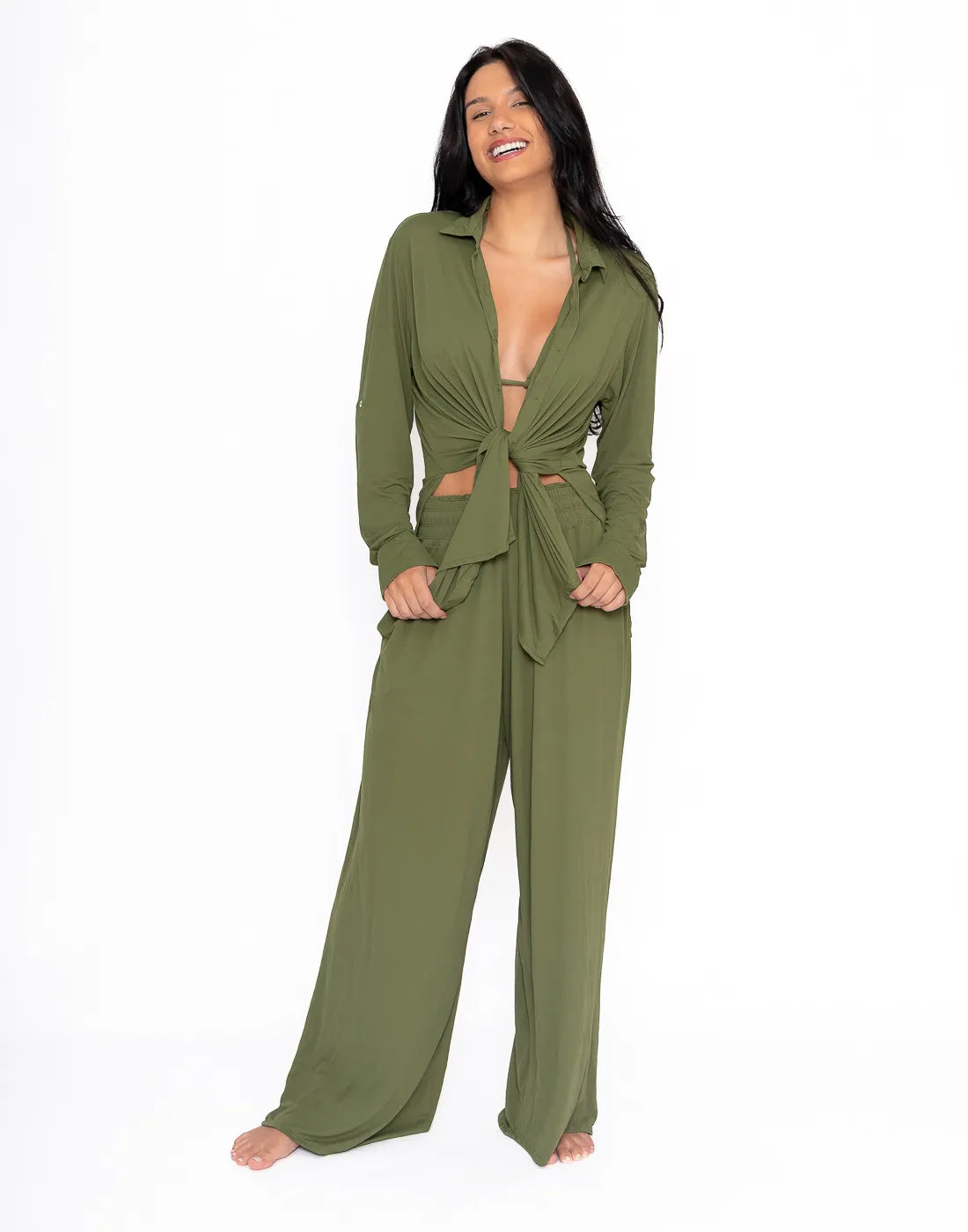 Calça Paris Verde Alcaparra