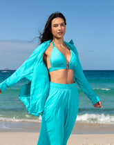 Camisa Oversized Turquesa