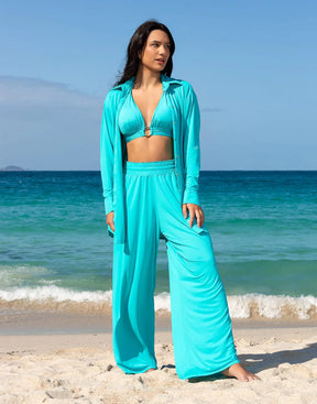 Camisa Oversized Turquesa