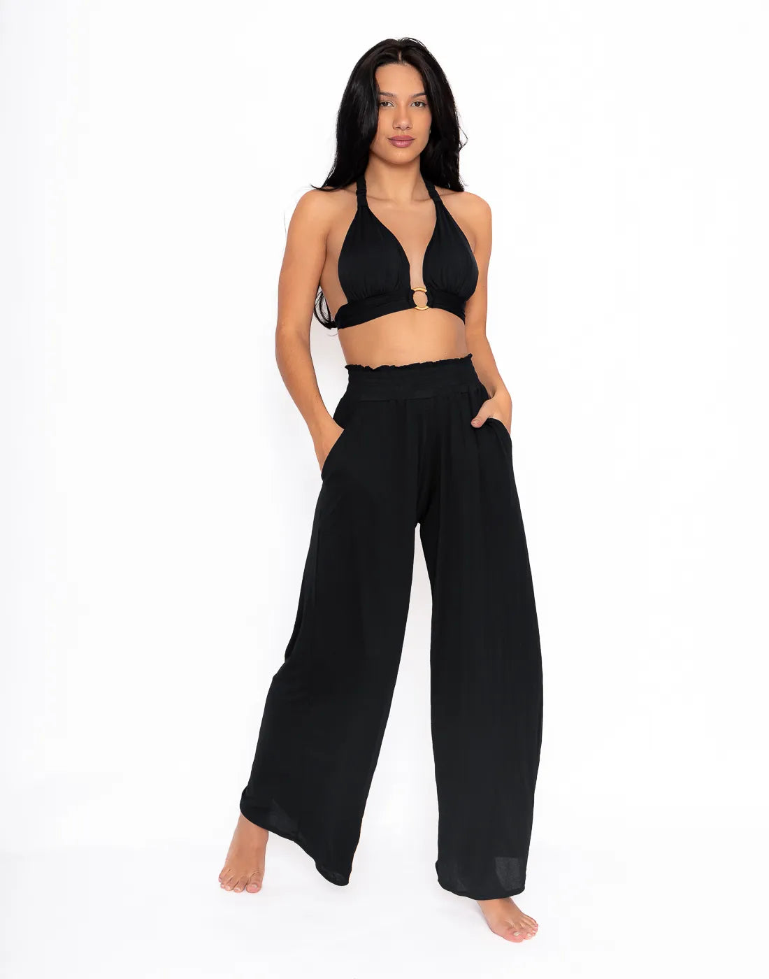 Top Angra com Argola Preto