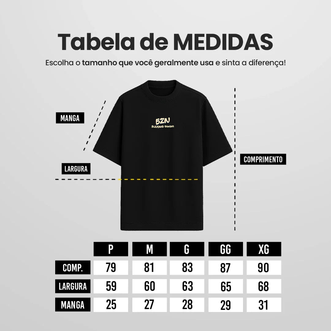 Camiseta Oversized BZN - LEG DAY